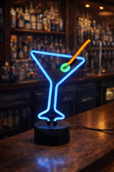 Martini Glas Cocktailglas Neonleuchte BAR neon signs news