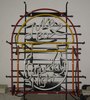 Neonreklame Jukebox Musik Leuchtreklame retro cult neon sign