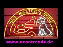 His Masters Voice Neonreklame retro cult Musik neon sign Neonwer