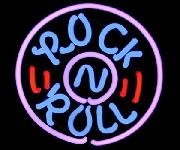 ROCK ROLL Musik Neon Tables sign Neonleuchte Neonreklame