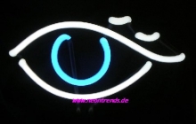 Auge Neon signs eye Neonleuchte Tables Neonreklame Reklame news