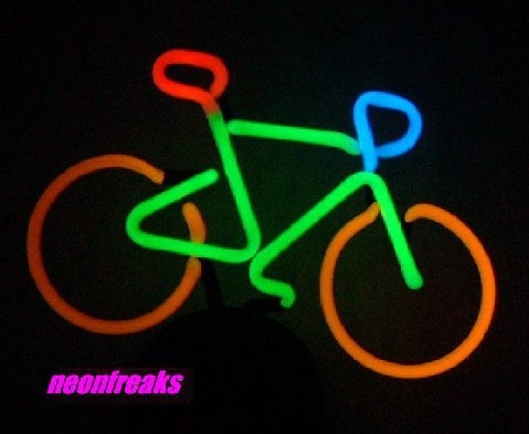 LED Reklame Fahrrad Open Blinken Beleuchten Schild neon WOW 