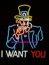 I want you Neon sign Neonreklame Onkel USA Neonschild news